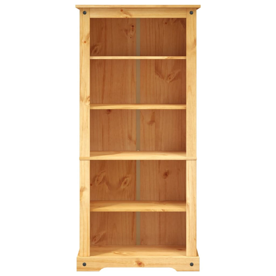 Boekenkast Met 5 Planken Corona-Stijl 8X40X70 Cm Grenenhout 170 cm Bruin