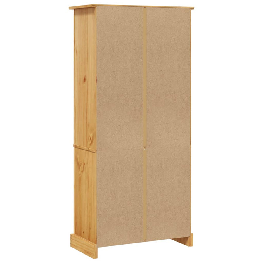 Boekenkast Met 5 Planken Corona-Stijl 8X40X70 Cm Grenenhout 170 cm Bruin