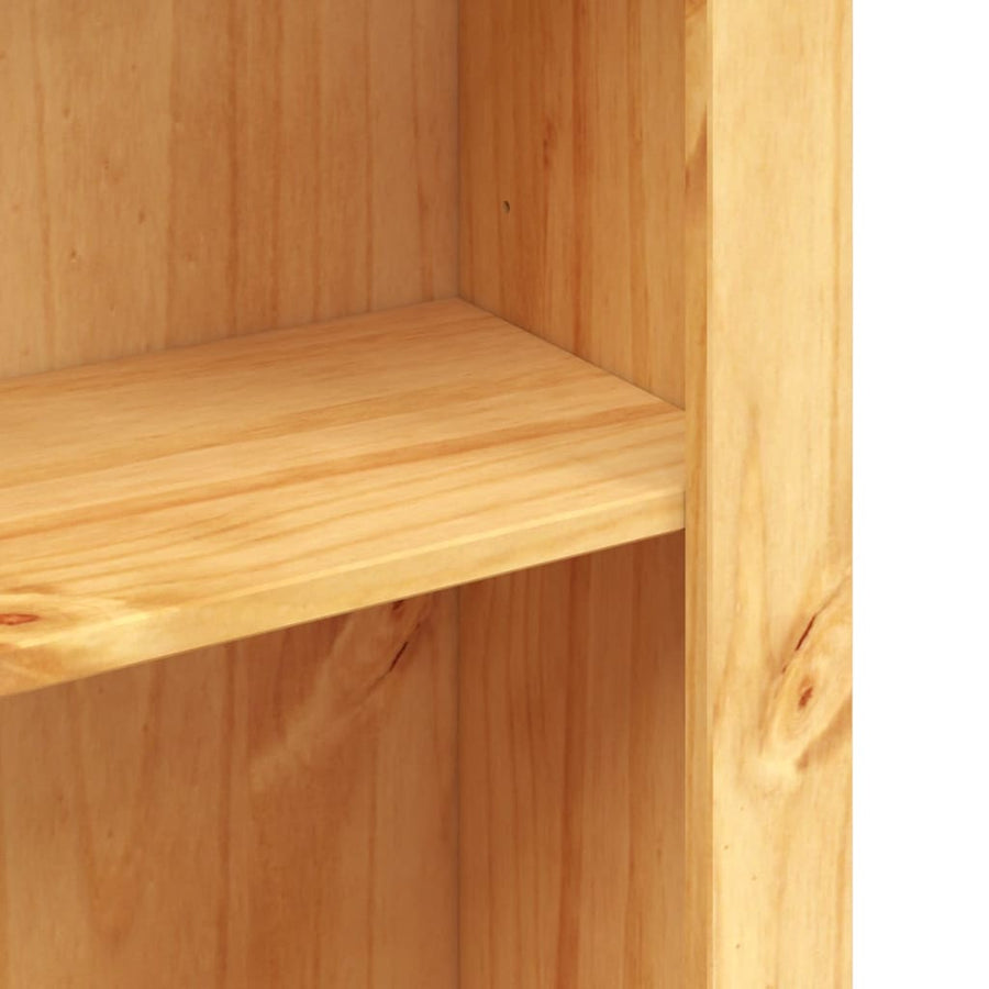 Boekenkast Met 5 Planken Corona-Stijl 8X40X70 Cm Grenenhout 170 cm Bruin