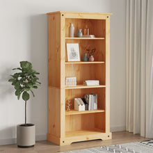 Boekenkast Met 5 Planken Corona-Stijl 8X40X70 Cm Grenenhout 170 cm Bruin