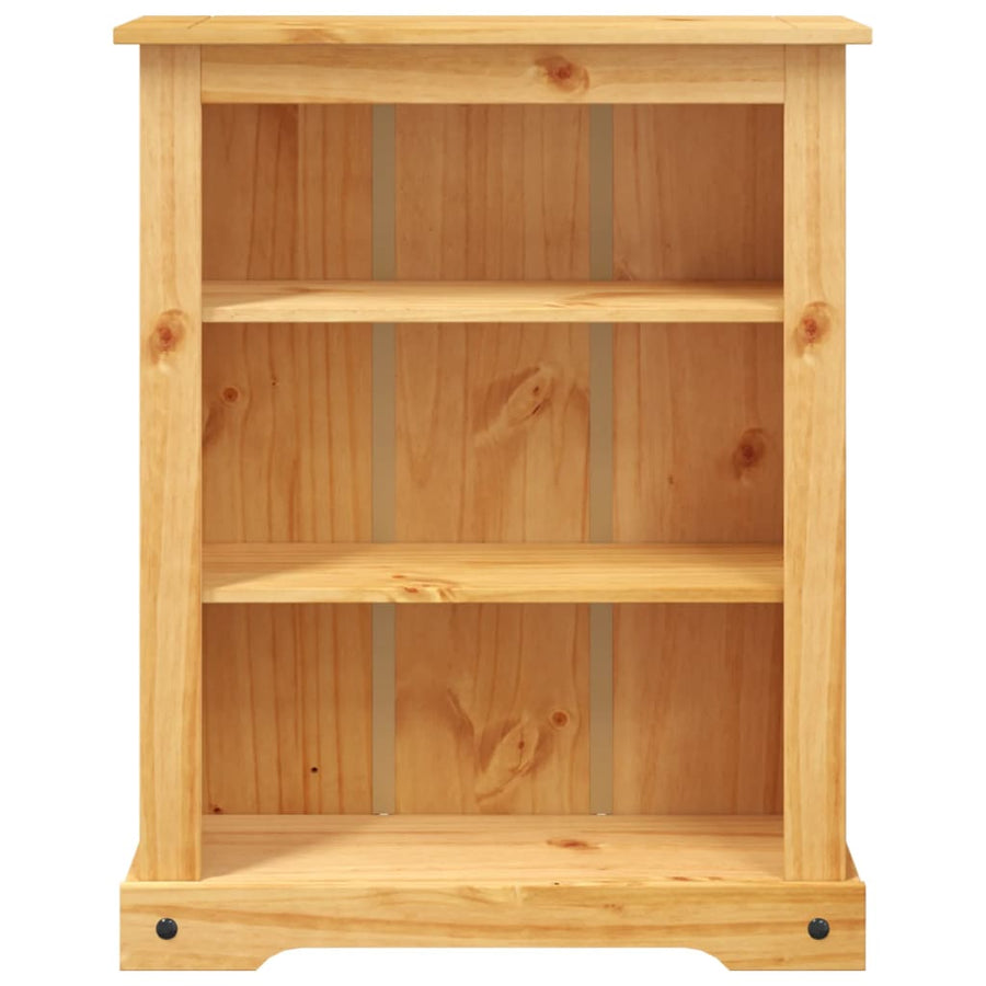 Boekenkast Grenenhout Met 3 Planken Corona-Stijl 8X29X00 Cm 100 cm Bruin