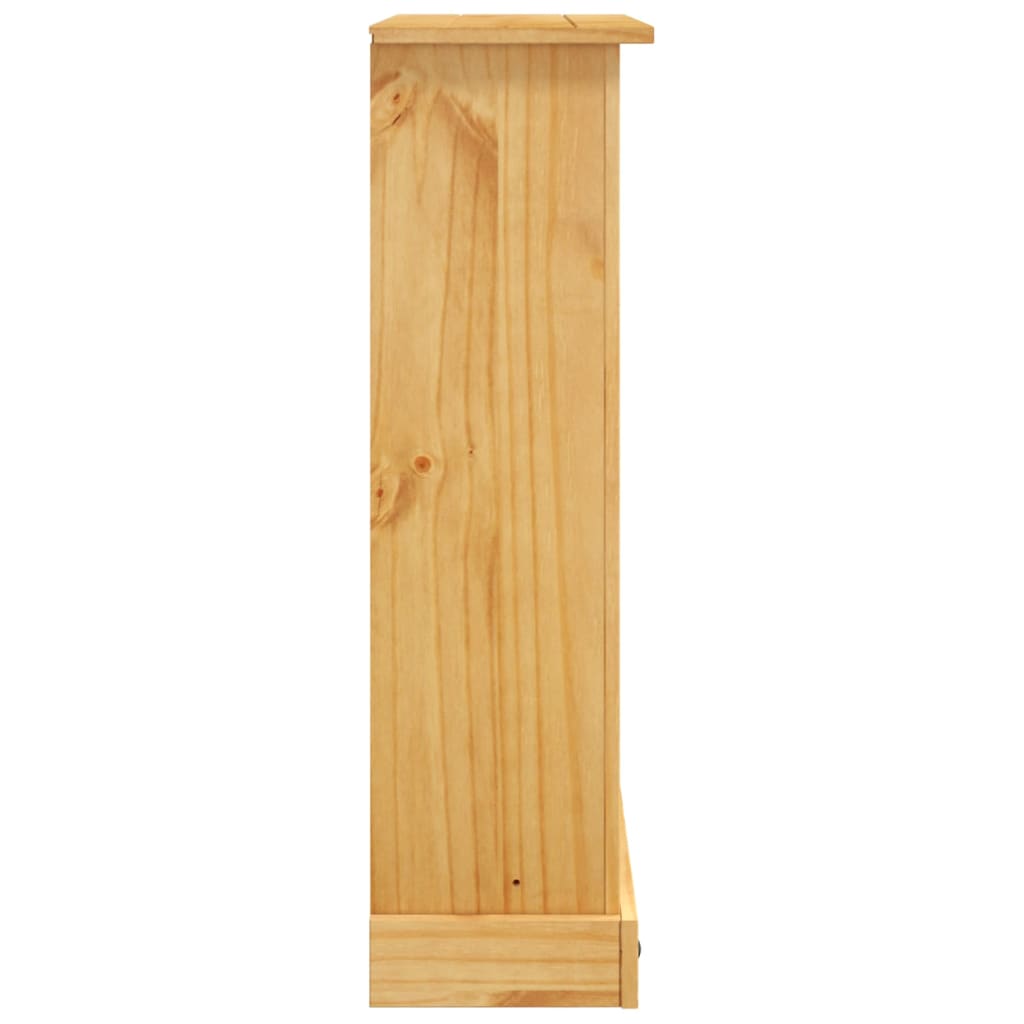Boekenkast Grenenhout Met 3 Planken Corona-Stijl 8X29X00 Cm 100 cm Bruin