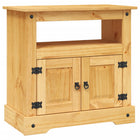 Tv-meubel 80x43x78 cm massief grenenhout Corona-stijl
