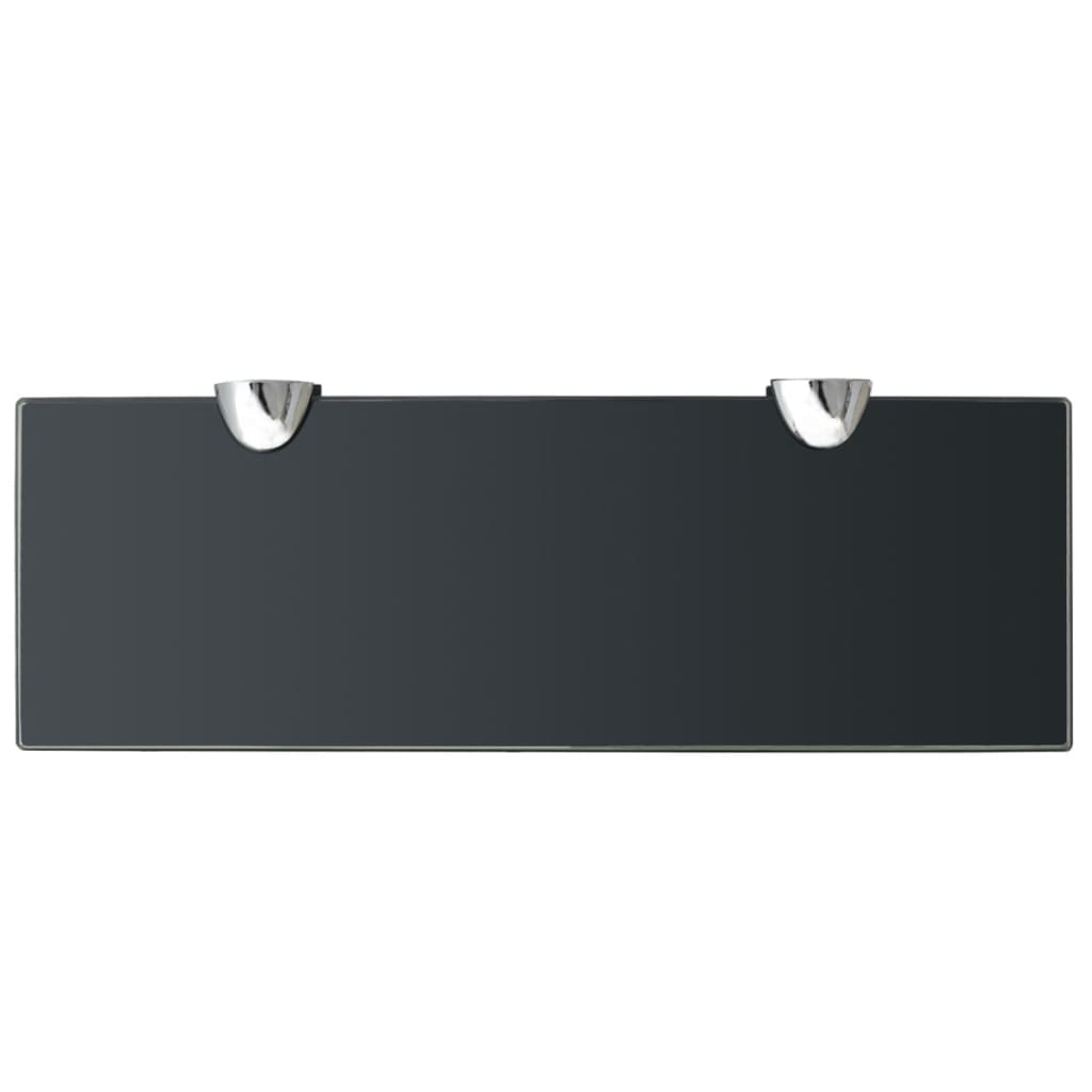 Zwevend Schap 8 Mm Glas 1 30 x 10 cm Zwart