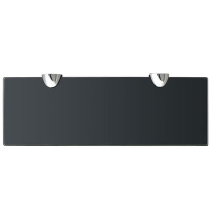 Zwevend Schap 8 Mm Glas 1 30 x 10 cm Zwart