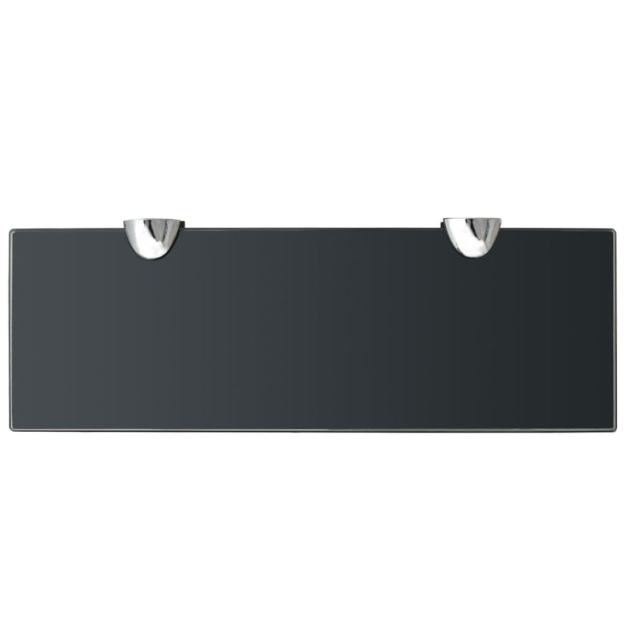 Zwevend Schap 8 Mm Glas 1 30 x 10 cm Zwart