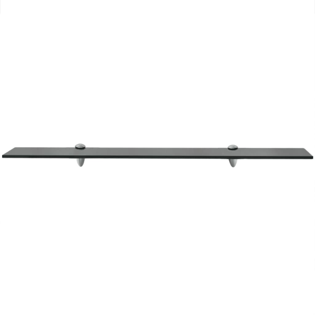 Zwevend Schap 8 Mm Glas 1 80 x 10 cm Zwart