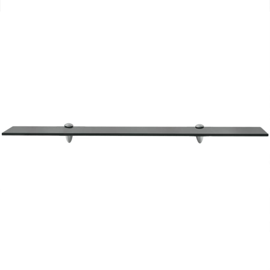 Zwevend Schap 8 Mm Glas 1 80 x 10 cm Zwart