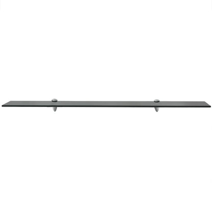 Zwevend Schap 8 Mm Glas 1 100 x 10 cm Zwart