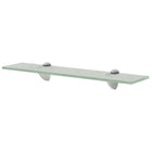 Zwevend schap 50x10 cm glas mat