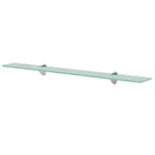 Zwevende plank 80x20 cm glas