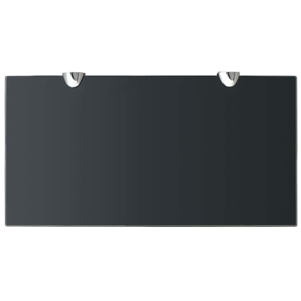 Zwevend Schap 8 Mm Glas 1 40 x 20 cm Zwart