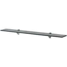 Zwevende Plank 8 Mm Glas 1 80 x 20 cm Zwart