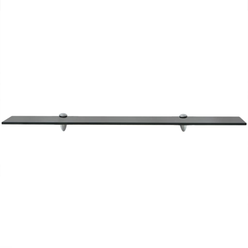 Zwevende Plank 8 Mm Glas 1 80 x 20 cm Zwart
