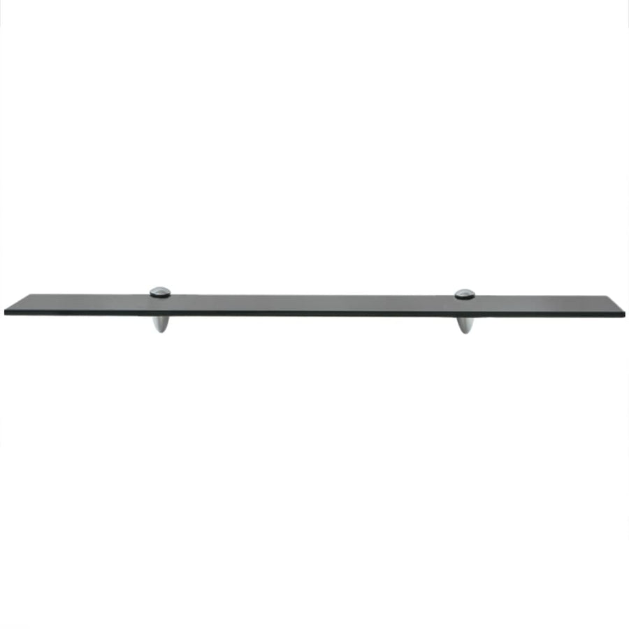 Zwevende Plank 8 Mm Glas 1 80 x 20 cm Zwart