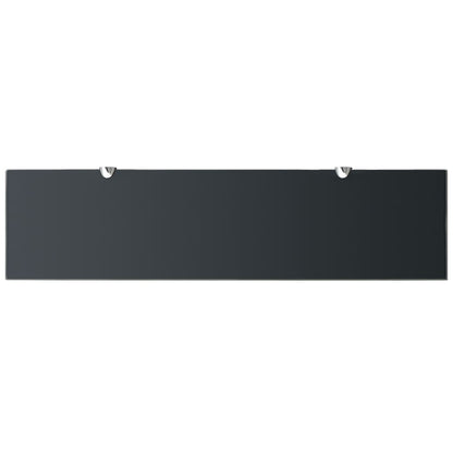 Zwevende Plank 8 Mm Glas 1 80 x 20 cm Zwart