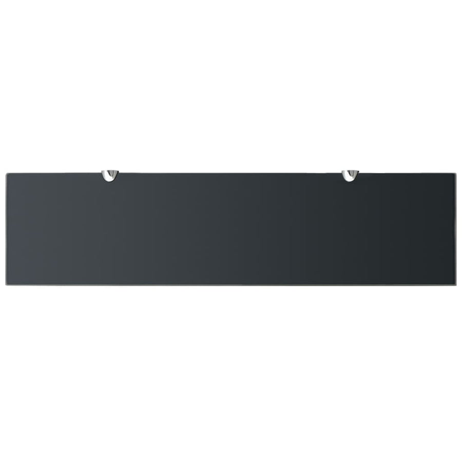 Zwevende Plank 8 Mm Glas 1 80 x 20 cm Zwart
