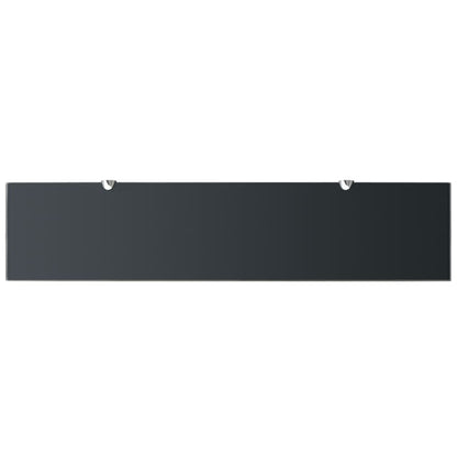 Zwevende Plank 8 Mm Glas 1 90 x 20 cm Zwart