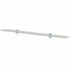 Zwevend schap 100x20 cm matglas
