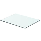 Wandschap glas 40x25 cm transparant