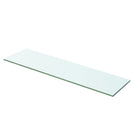 Wandschap glas 60x12 cm transparant