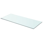 Wall shelf transparent 70x30 cm glass