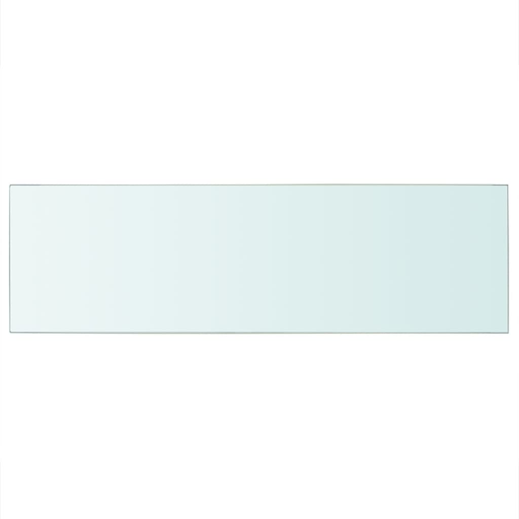Wandschap Transparant Glas Taupe 1 80 x 25 cm