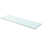 Wandschap 90x25 cm glas transparant
