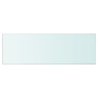 Wandschap 90x30 cm glas transparant