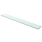 Wandschap 100x12 cm glas transparant