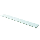 Wandschap glas 110x15 cm transparant
