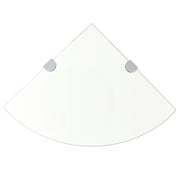 Hoekschap glas 35x35 cm transparant