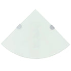 Hoekschap glas 35x35 cm wit