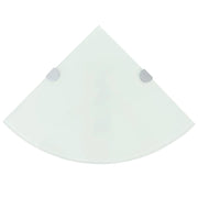 Hoekschap glas 35x35 cm wit