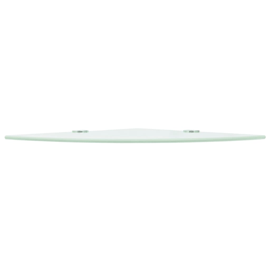 Hoekschap Met Chromen Dragers Glas 1 35 x 35 cm Wit