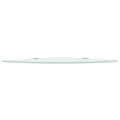 Hoekschap Met Chromen Dragers Glas 1 35 x 35 cm Wit