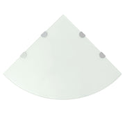 Hoekschap 45x45 cm glas wit