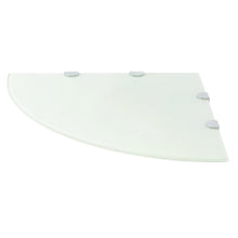 Hoekschap Met Chromen Dragers Glas 1 45 x 45 cm Wit