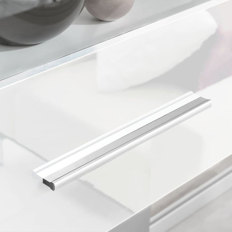 Muurvitrine Tv-Meubel Met Led-Verlichting 5-Delig Wit
