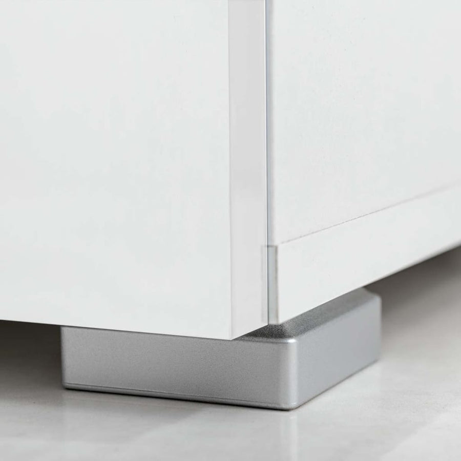 Muurvitrine Tv-Meubel Met Led-Verlichting 5-Delig Wit