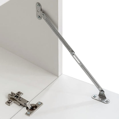Muurvitrine Tv-Meubel Met Led-Verlichting 5-Delig Zwart