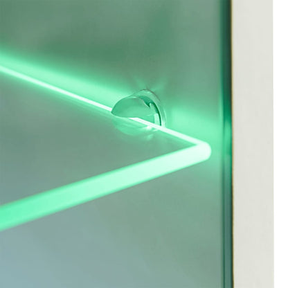 Muurvitrine Tv-Meubel Met Led-Verlichting 5-Delig Zwart