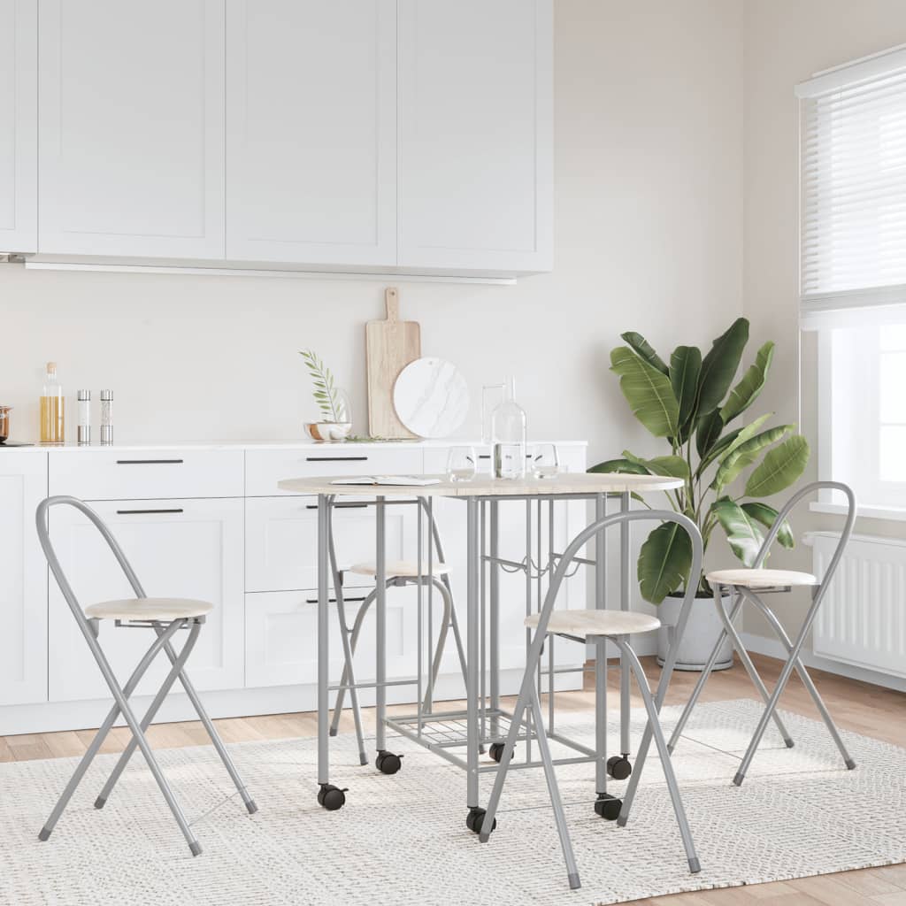Eetkamerset Opvouwbaar -Dlg Mdf Beige