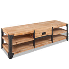 TV cabinet 140x40x45 cm solid acacia wood