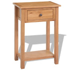 Console table 50x32x75 cm solid oak wood