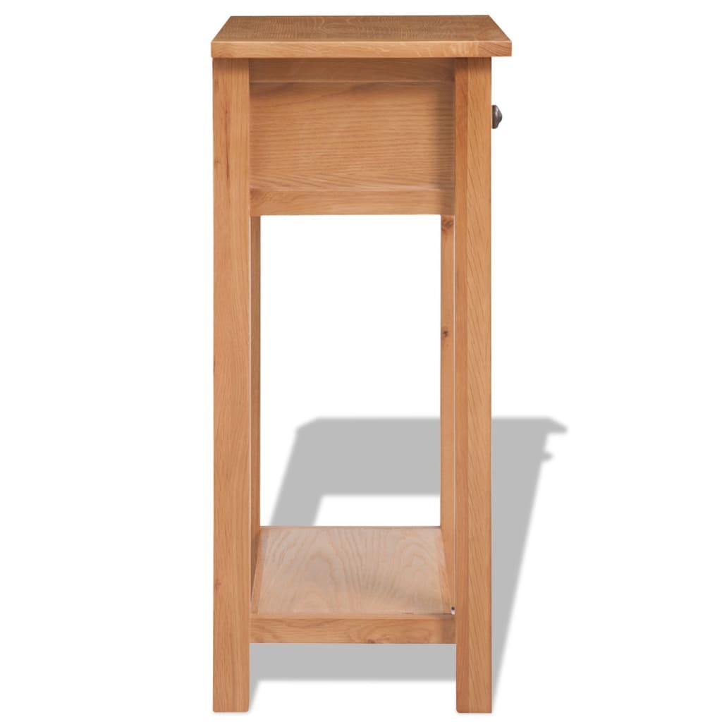 Wandtafel 50X32X75 Cm Massief Eikenhout
