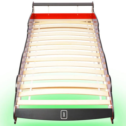 Kinderbed Raceauto Met Led-Verlichting 90X200 Cm Rood