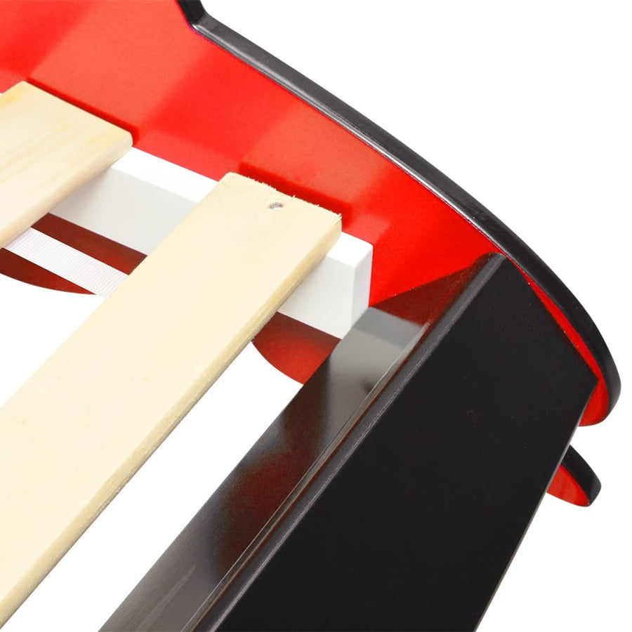 Kinderbed Raceauto Met Led-Verlichting 90X200 Cm Rood