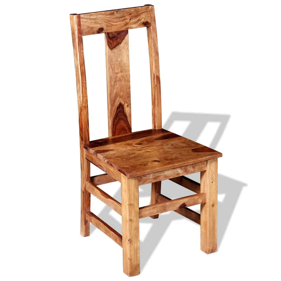 Eetkamerstoelen 2 st massief acaciahout