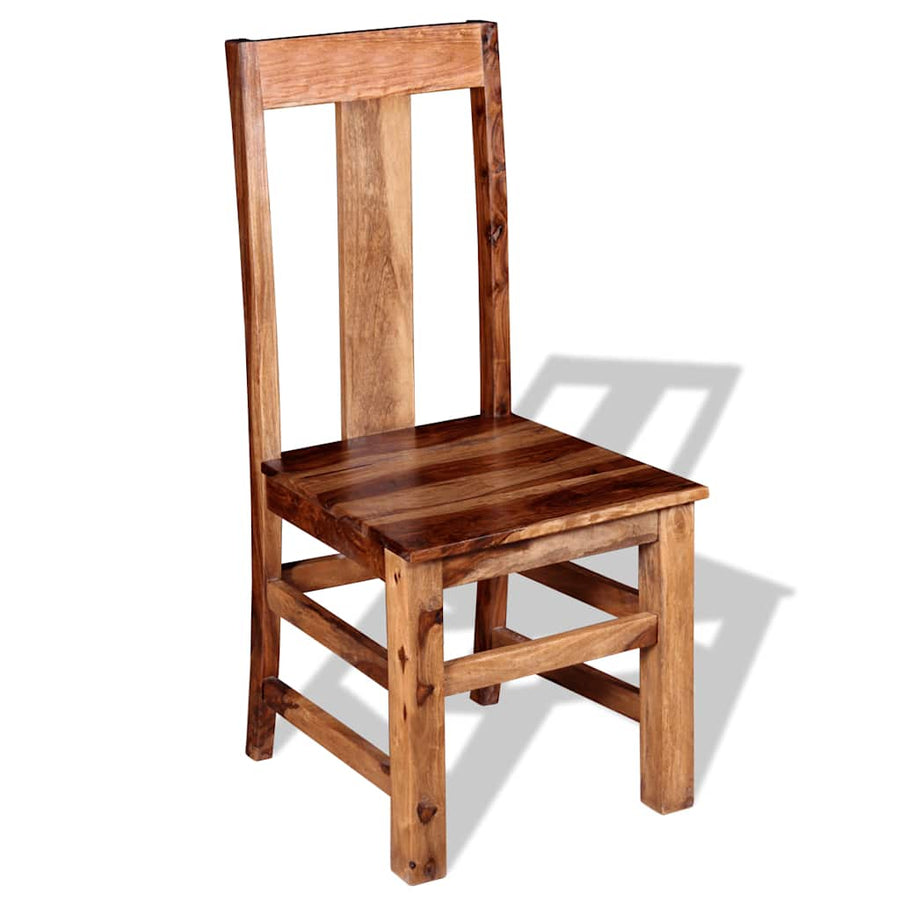 Eetkamerstoelen 2 st massief acaciahout